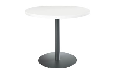 Mesa redonda Ø 100 cm Excellens Blanco base circular