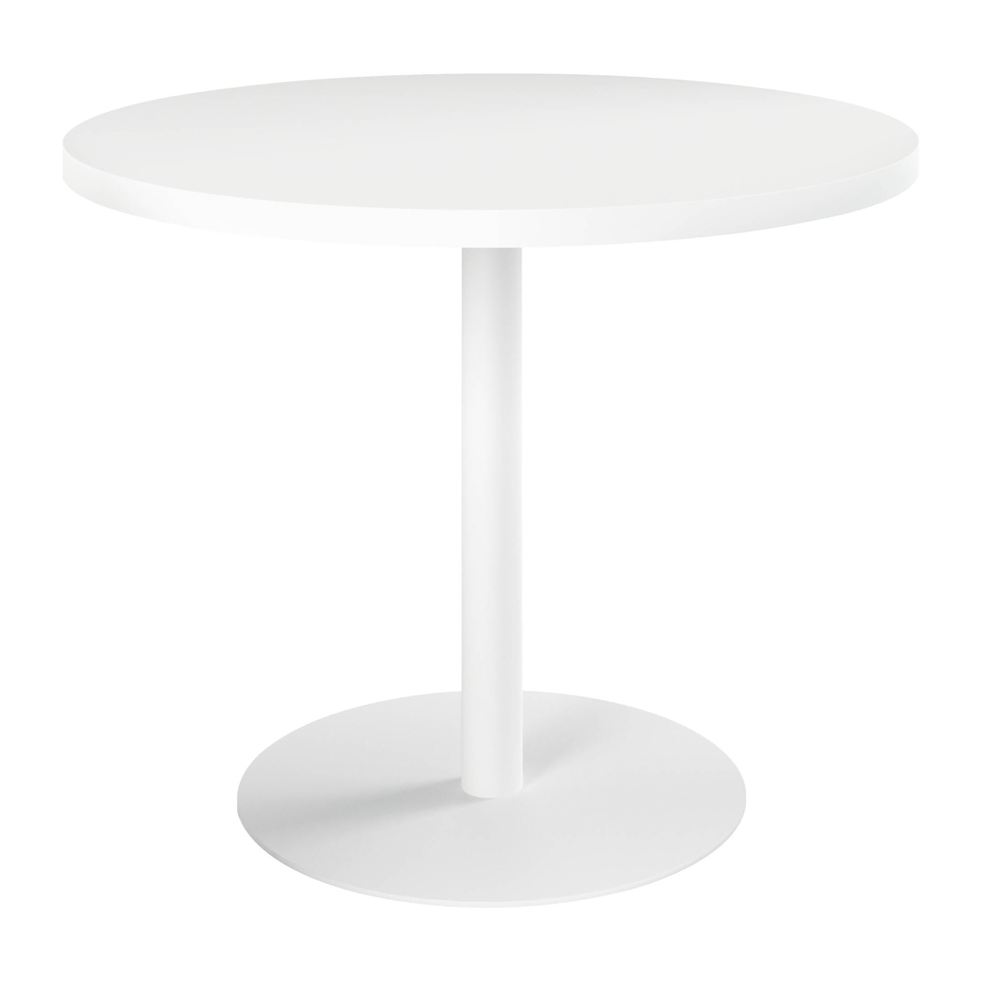 Mesa redonda Ø 100 cm Excellens Blanco base circular