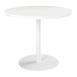 Mesa redonda Ø 100 cm Excellens Blanco base circular