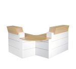 Banque d'accueil haute droite L 120 x H 110 cm - Sunday