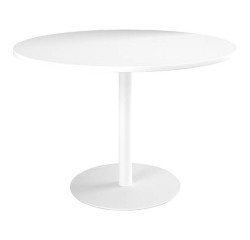 Mesa redonda Ø 120 cm Excellens Blanco base circular