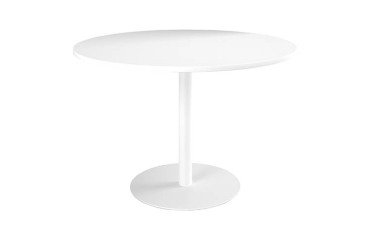 Mesa redonda Ø 120 cm Excellens Blanco base circular