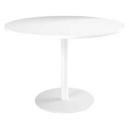 Mesa redonda Ø 120 cm Excellens Blanco base circular