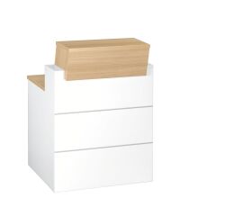 Mostrador alto Quadri An 80 cm Roble