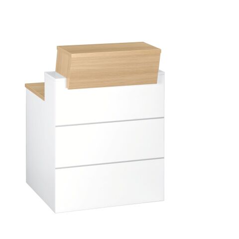 Mostrador alto Quadri An 80 cm Roble