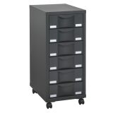 Desserte mobile Poly 6 tiroirs