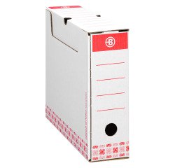 Boîte archives Carton Bruneau - Dos 8 cm - Haute résistance - Couleur