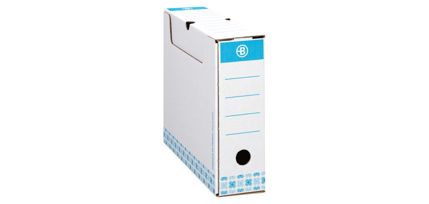 Boîte archives Carton Bruneau - Dos 8 cm - Haute résistance - Couleur