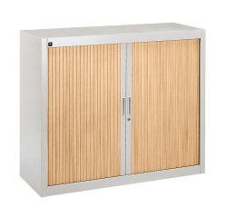 Pack de 2 armoires à rideaux Bruneau H100 cm  - 1 achetée = 1 offerte de même coloris