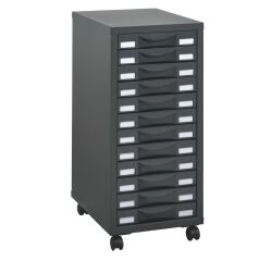 Desserte mobile Poly 12 tiroirs