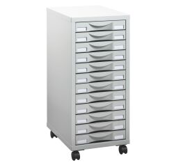Desserte mobile Poly 12 tiroirs