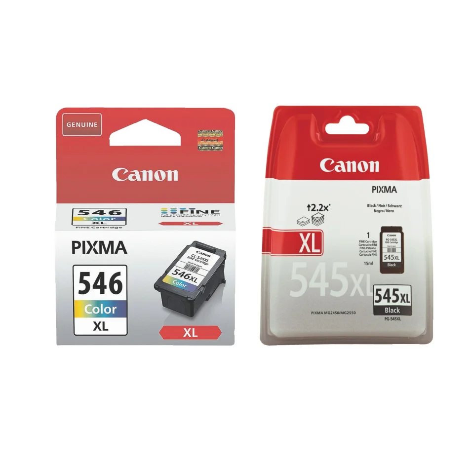 Canon PG-545XL + CL-546XL Pack cartouche haute capacité 4 couleurs