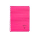 Cahier spirales Clairefontaine Linicolor A5 17 x 22 cm - petits carreaux - 100 pages