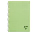 Cahier spirales Clairefontaine Linicolor A5 17 x 22 cm - grands carreaux - 100 pages
