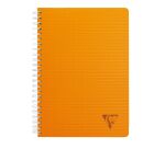 Cahier spirales Clairefontaine Linicolor A5 17 x 22 cm - grands carreaux - 100 pages