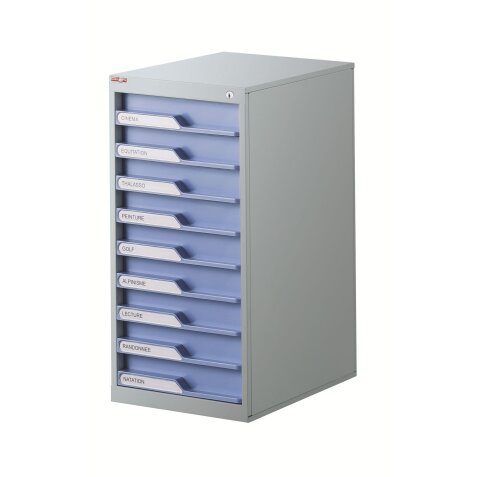 Beistellschrank 1 Spalte mit Schloss Clen