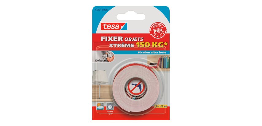 Klebeband TESA Xtreme doppelseitig extra stark - Länge 1,5 m