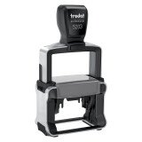Tampon encreur personnalisé automatique Trodat Metal Line 5203 monochrome 5 lignes