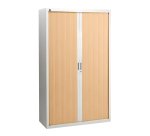 Pack de 2 armoires à rideaux Bruneau H 200 x L 120 x P 45 cm - 1 achetée = 1 offerte de même coloris