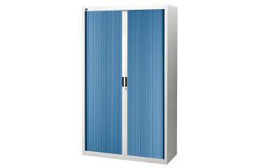 Pack Rolladenschränke Bruneau H 200 cm grau/blau - 1 kaufen = 1 gratis in derselben Farbe
