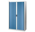 Pack de 2 armoires à rideaux Bruneau H 200 x L 120 x P 45 cm - 1 achetée = 1 offerte de même coloris