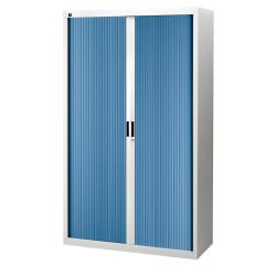 Pack tambour cabinets Bruneau H 200 cm grey/blue - Buy 1 and get 1 in the same colour