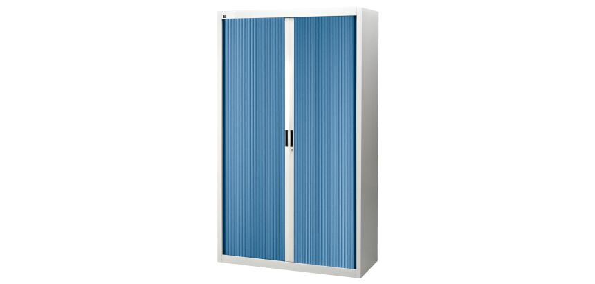 Pack tambour cabinets Bruneau H 200 cm grey/blue - Buy 1 and get 1 in the same colour