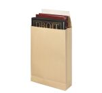 Pochette à soufflets 9 cm kraft brun armé 280 x 410 mm Bruneau 120 g sans fenêtre - Boîte de 25