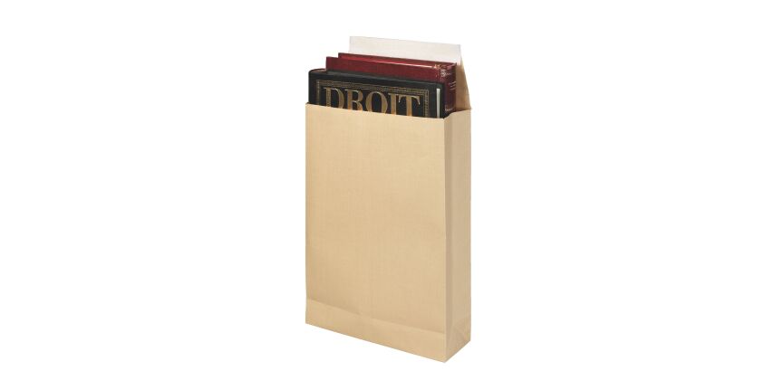 Pack von 25 verstärkten Wellpappe-Umschlägen 280 x 410 mm 120 g Bälge von 9 cm JMB