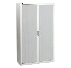 Pack tambour cabinets Bruneau H 200 cm grey/alu:  Buy 1 and get 1 in the same colour
