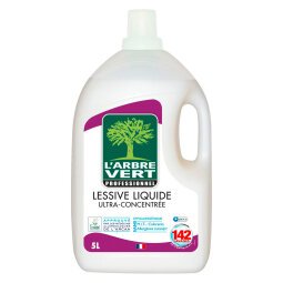 Lessive liquide ultra-concentrée L'Arbre Vert professionnel - 142 lavages - Bidon de 5 L