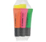 Surligneur Stabilo Néon couleur - pointe biseautée - Pochette de 5 couleurs assorties