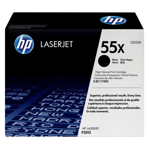 HP 55X (CE255X) tóner original negro de alta capacidad (12 500 páginas)