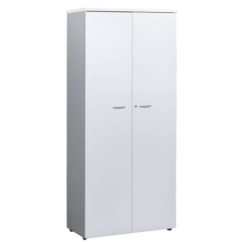 Armoire haute portes battantes H 200 x L 90 cm Squadra