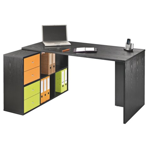 Worktable and biblicase Biblioffice 6 compartments
