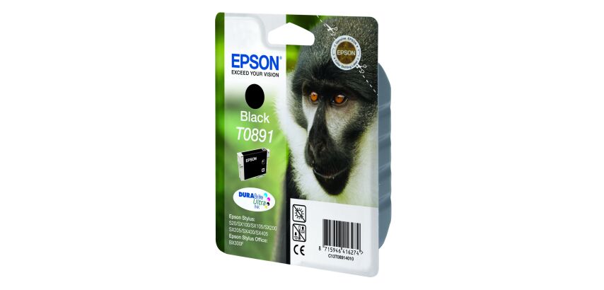 Epson T0891 cartucho original negro (180 páginas)