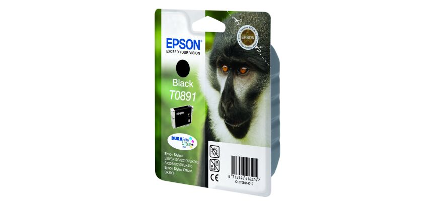 Cartouche Epson T0891 noire pour imprimante jet d'encre