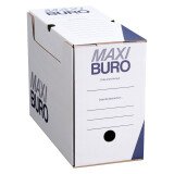 Boîte à archives blanche dos 15 cm - Maxiburo