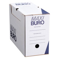 Boîte à archives blanche dos 15 cm - Maxiburo