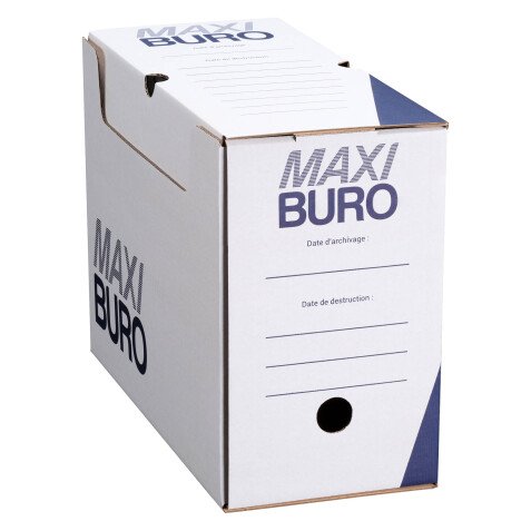 Boîte à archives blanche dos 15 cm - Maxiburo