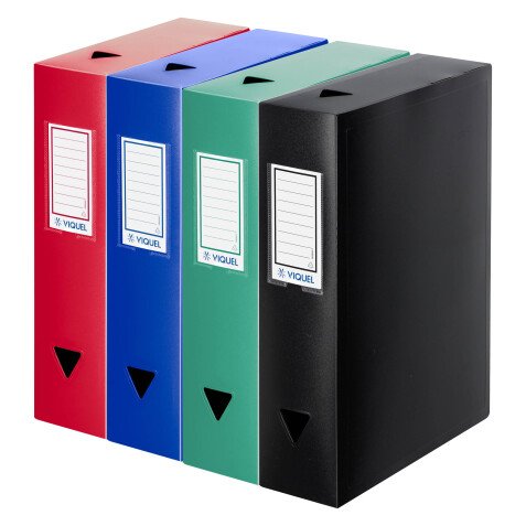 Boîte de classement plastique Viquel Essentiel  dos 8 cm