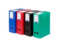 Boîte de classement plastique Viquel dos 8 cm couleur