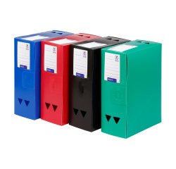 Boîte de classement plastique Viquel dos 8 cm couleur