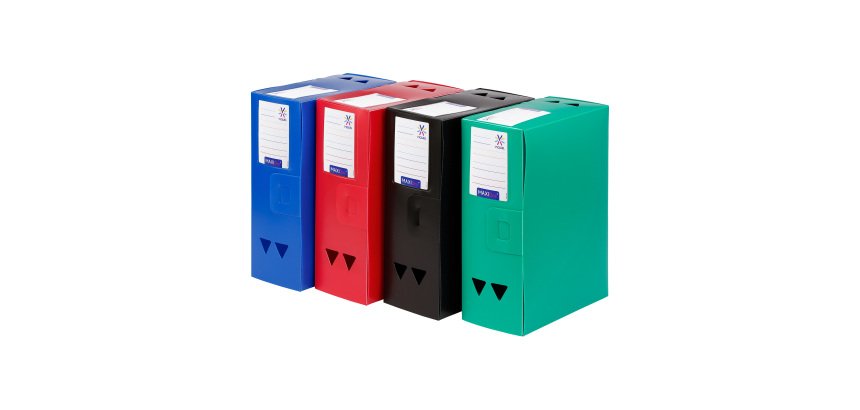 Boîte de classement plastique Viquel Essentiel  dos 8 cm