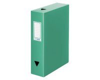Boîte de classement plastique Viquel dos 8 cm verte