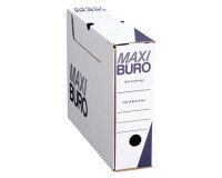 Archive box white Maxiburo back 8 cm