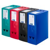 Boîte de classement plastique Viquel - Essentiel Recycle- dos 12 cm couleurs opaques assorties