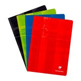 Cahier piqué Clairefontaine A4 80 pages ligné + marge - Assortis