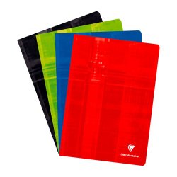 Cahier piqué Clairefontaine A4 80 pages ligné + marge - Assortis