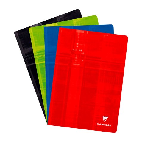 Cahier piqué Clairefontaine A4 80 pages ligné + marge - Assortis